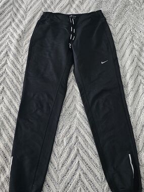 Nike Black Jogger Track Pants with Reflective Swoosh
